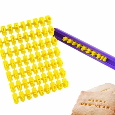 
3D alphabet letter image plastic biscuit mould custom cookie cutter 