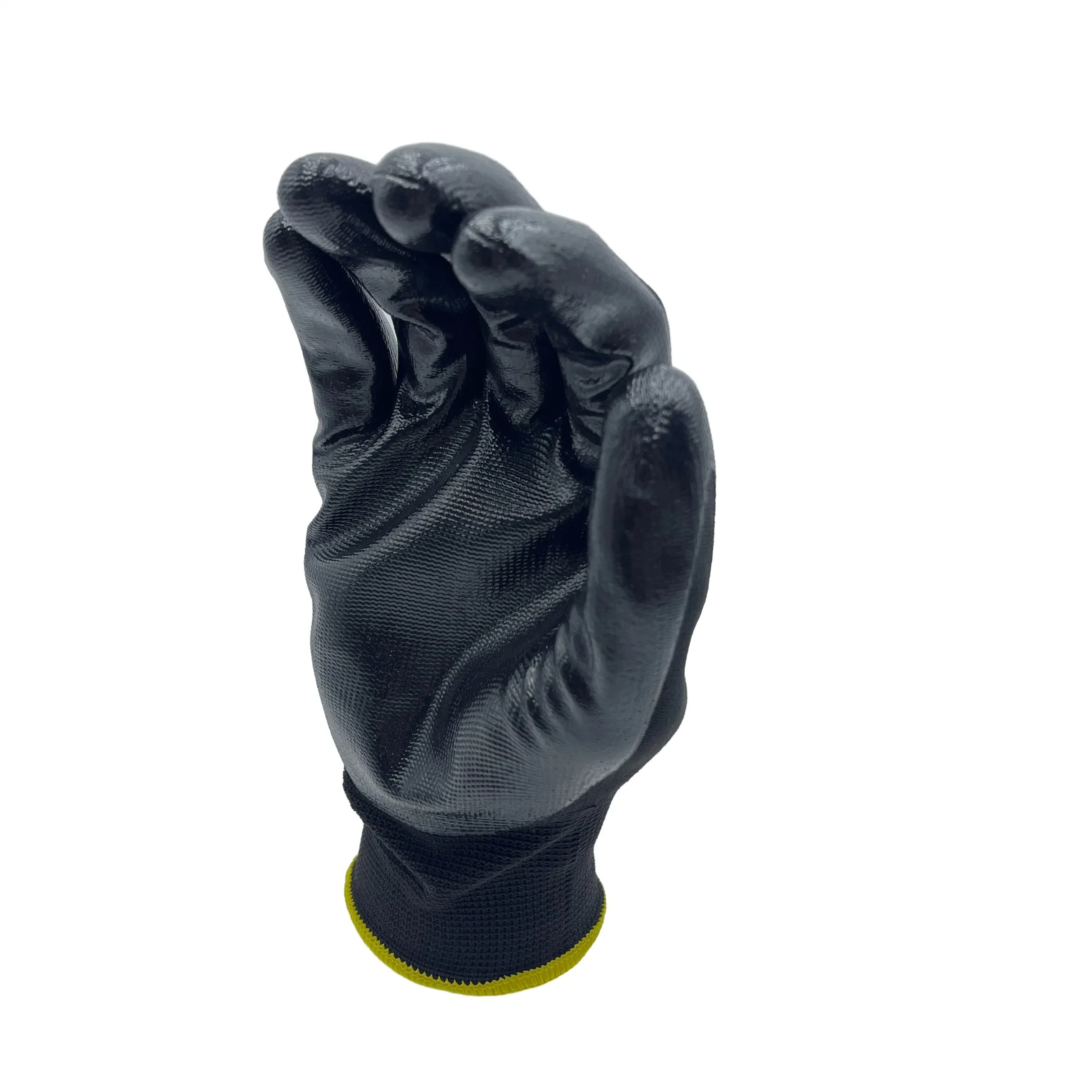 Manufacture factory price wholesale 13G nylon liner nitrile palm coated breathable general work gloves