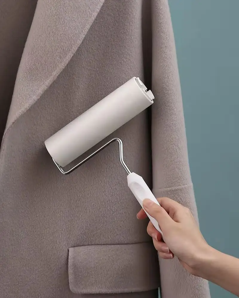 Выдвижной ролик с длинной ручкой липкий бумажный для пола коврик волос пылью клейкая щетка