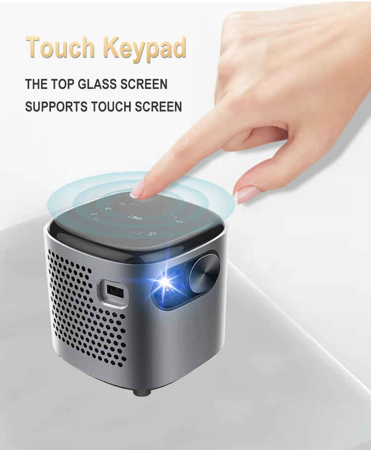 Уличный проектор для фильмов Wi-Fi Full HD 1080p LED DLP Smart Android Карманный Компактный портативный домашний цифровой мини-проектор 4k