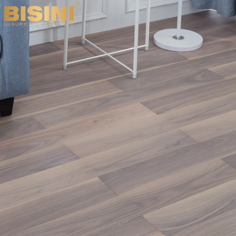 Varnish Coating European Style Black Walnut Wood French Herringbone Chevron Fishbone Parquet Multi-ply Engineered Wood Flooring