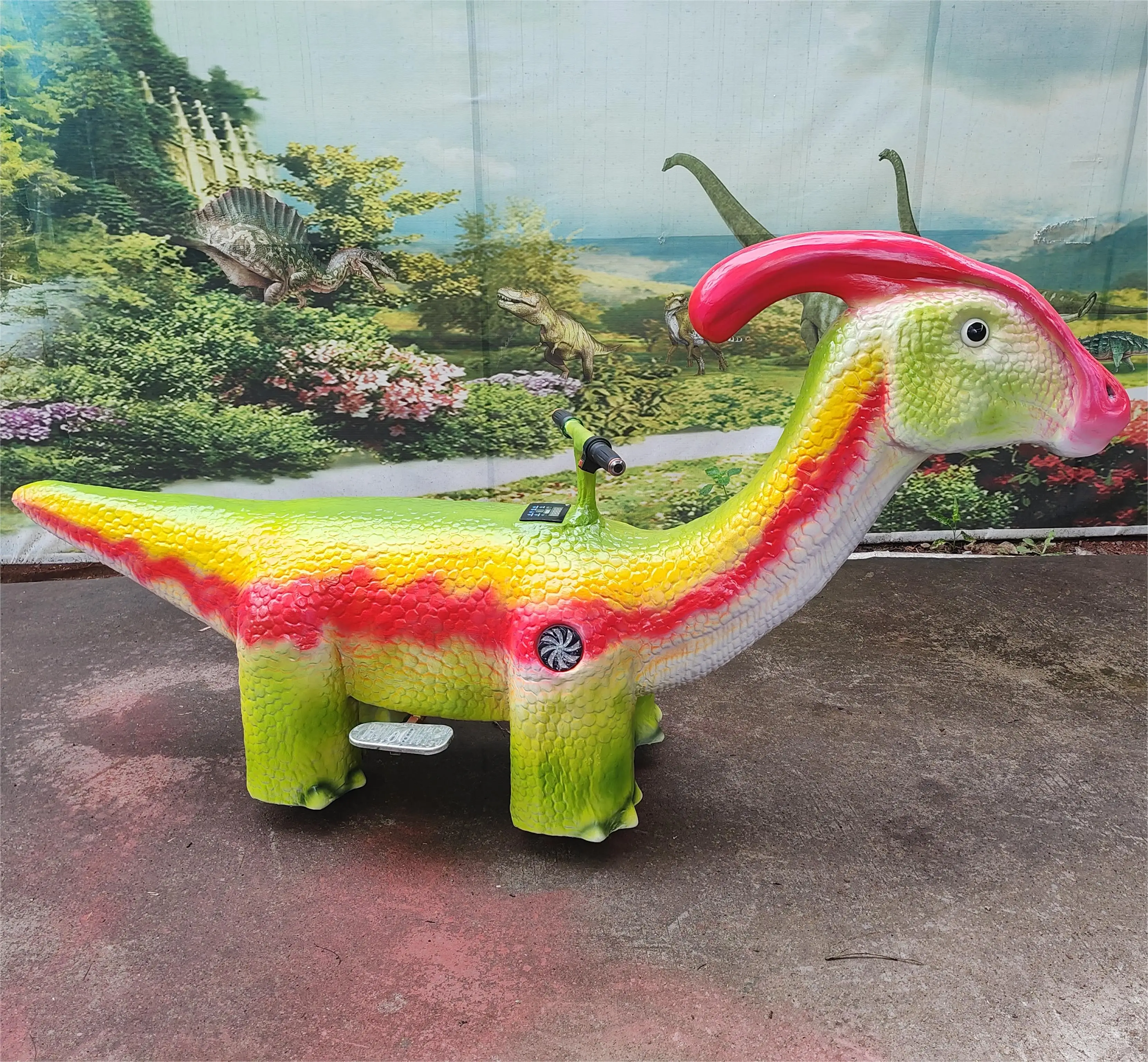 Shopping Mall Most Popular Walking Electric Animal Animatronic Robot Dinosaur Ride