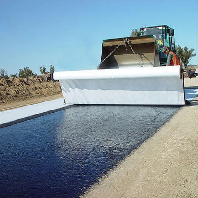 Polyester polypropylene road non woven geotextile ce mesh fabric membrane geobag silt fence