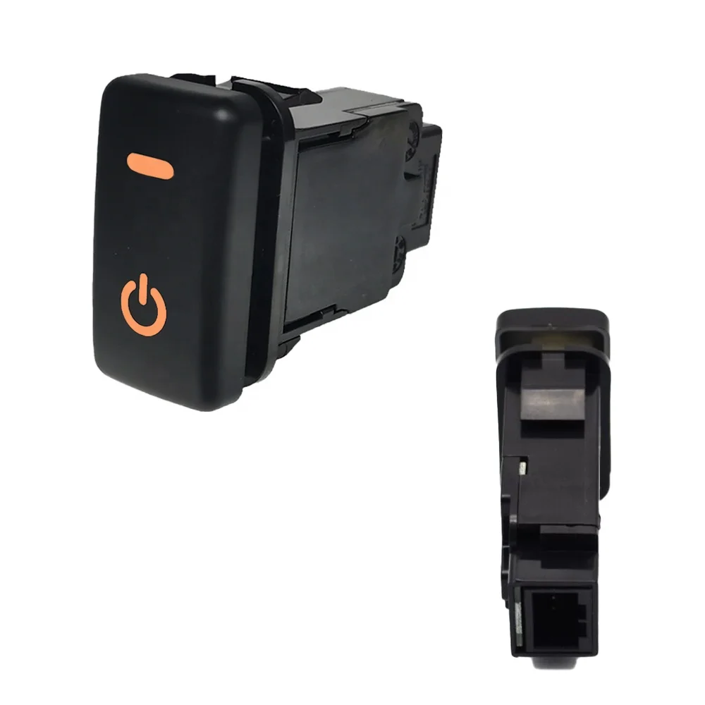 Intelligent backlight orange LED Car fan switch Power ON OFF button For Toyota FJ Cruiser Tacoma 2009 2010 Auto Modified Parts
