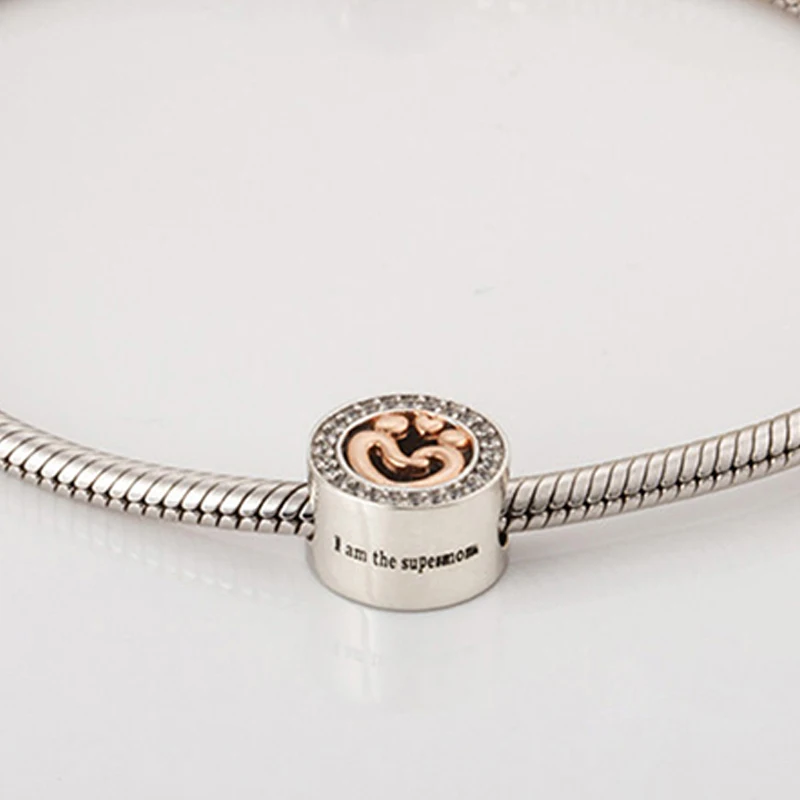 
RINNTIN CB78 925 Sterling Silver Beaded Bracelet Women Lucky beads 