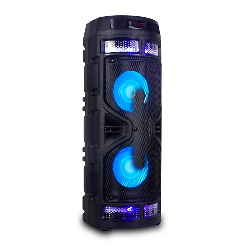 Высококачественные портативные bluetooth-колонки Deluxe беспроводные с FM-радио караоке светодиодной подсветкой записью USB