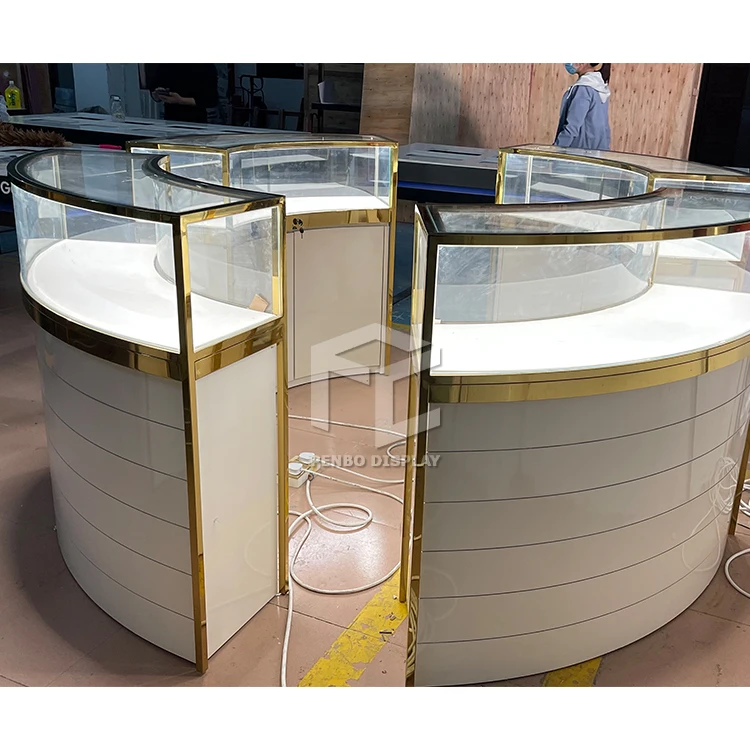 Индивидуальное украшение магазина торгового центра стеклянная витрина для Витрины Магазина ювелирных изделий