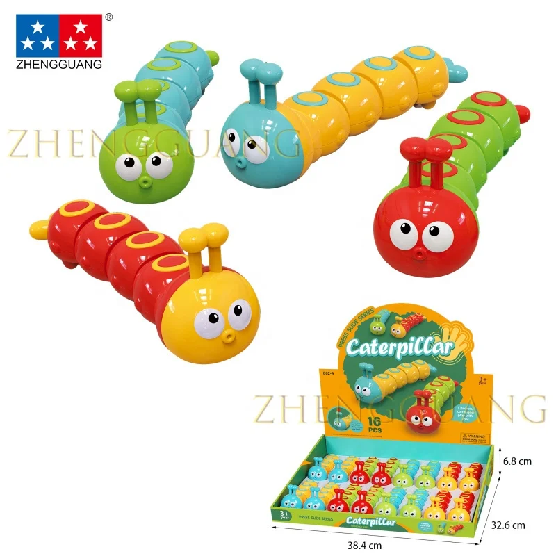 Лидер продаж забавные игрушки для прессования Мультяшные животные заводная игрушка гусеница детские подарки милые насекомые