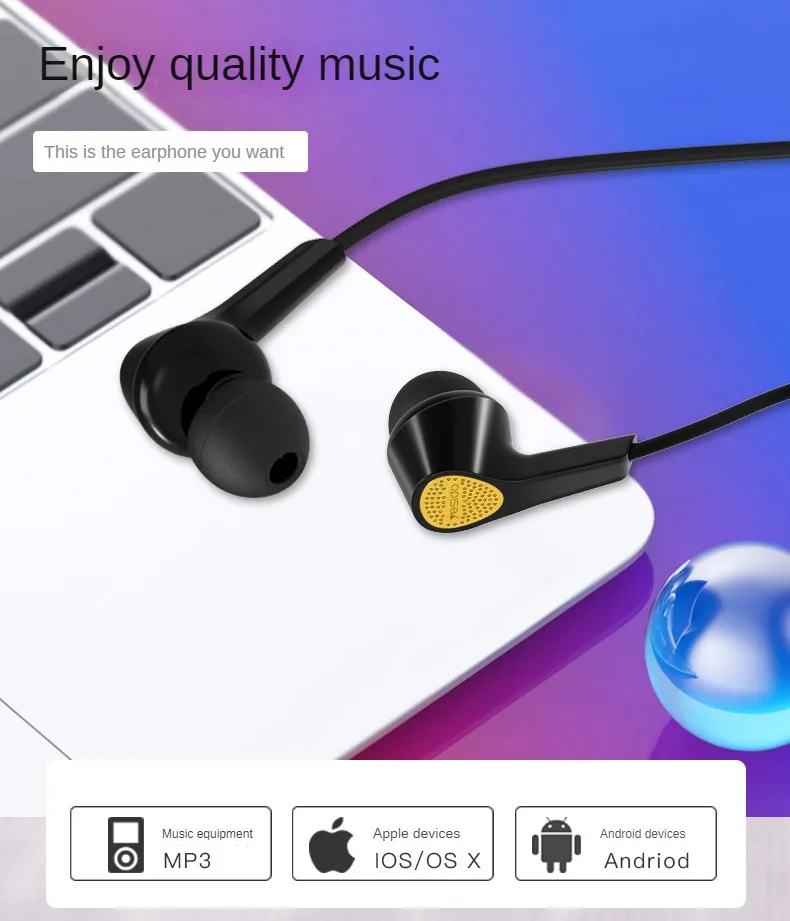 Wholesale Price In-Ear Earbuds Headphone Mini Handsfree Wired Earphone With Mic YH25C 3.5mm jack heavy bass stereo headset