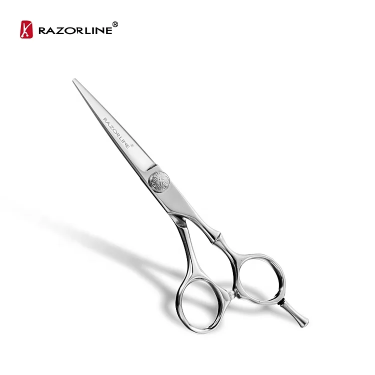 Flower Engraved Screw CK23 440C Steel New Fashionable Beauty Salon Professional Hair Scissors