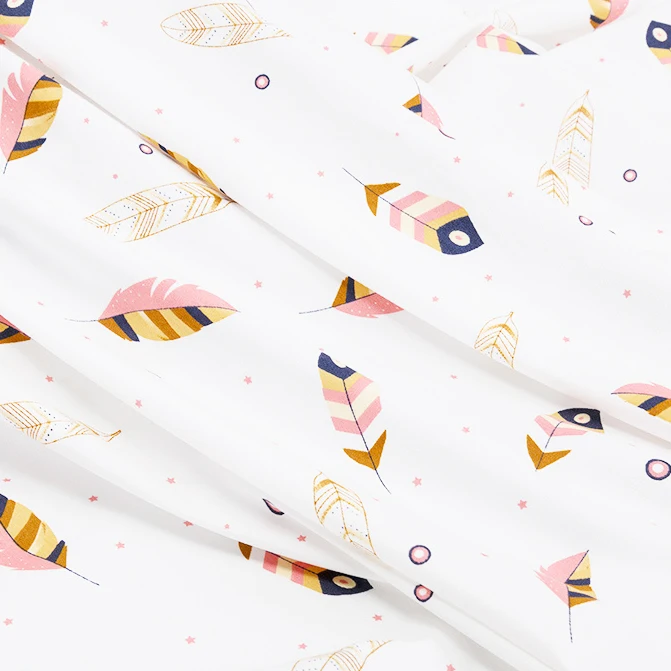 Лидер продаж 2021, 40*40 133*72, 100% хлопок, поплин, ткань с мультяшным принтом для детской одежды