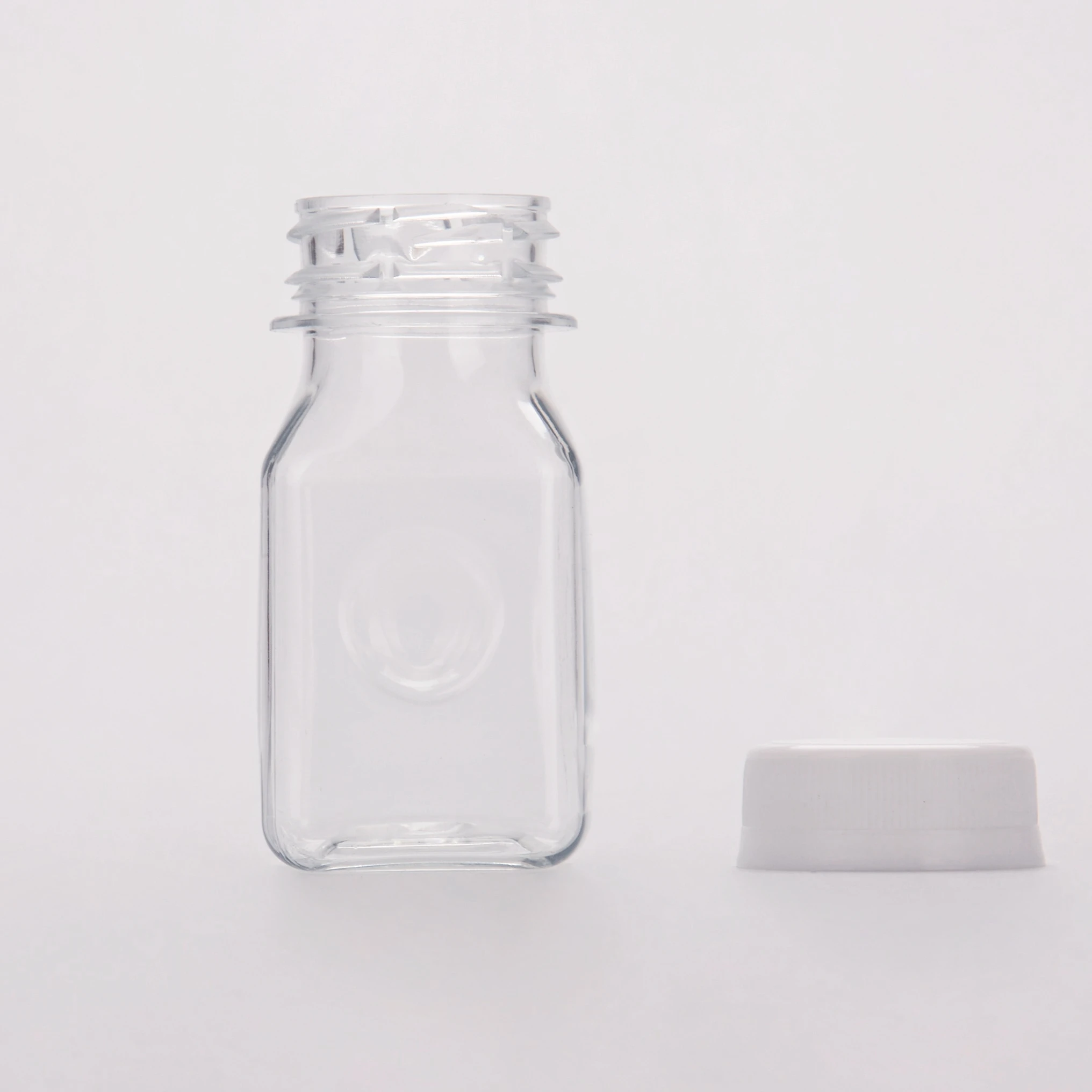 New 3oz 8oz 15oz Square Empty Plastic Pet Juice Bottle For Storing Homemade Cold Brew Coffee Smoothies beverage Packaging Bottle