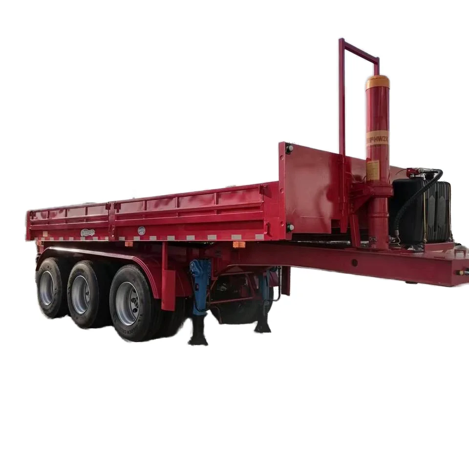 OYJD Truck China Supplier Tandem Side Dump Normative Semi Trailer Tipper Truck  Dump Semitrailer