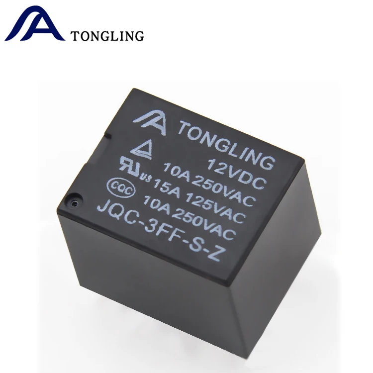  TONGLING JQC 3FF S Z 12VDC 10A 250VAC 5 Pin Реле