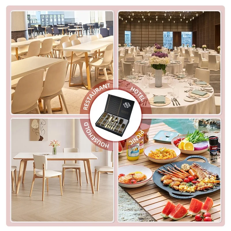 Wholesale Luxury Gift Box 30pcs Tableware Silverware Fork Spoon Knife Flatware Stainless Steel Cutlery Set