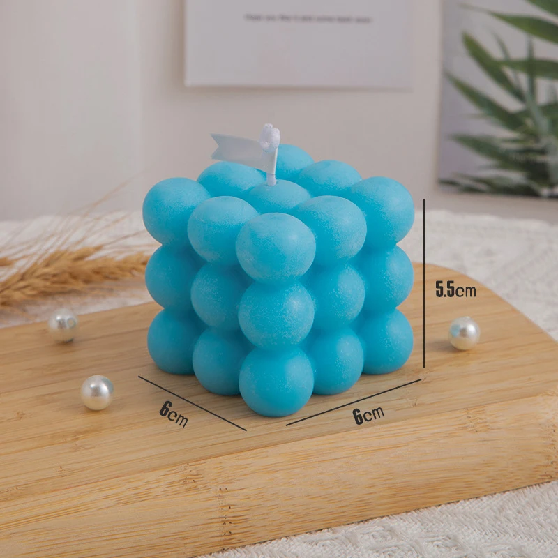 2022 Ins home decor Round Magic 3D Cube Aromatherapy Candle Soy Wax Essential Oil Scented Fragrance Candles