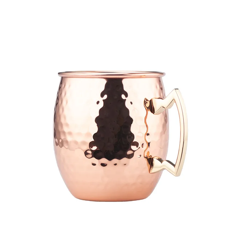 New 2020 Hot Selling Customizable Stainless Steel Beer Cup Moscow Mule Mug Drinking Cup Coffee Mugs Creative Metal All-season