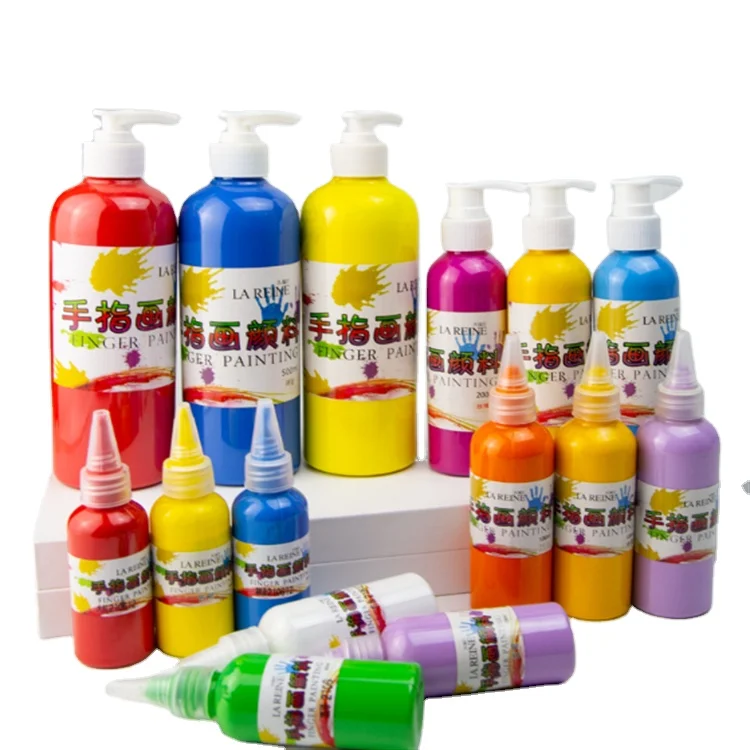 Water Based Acrylic Non-poisonous Fruit Washable Tempera Paint Art Tempera Paint for kids and adults 60ml