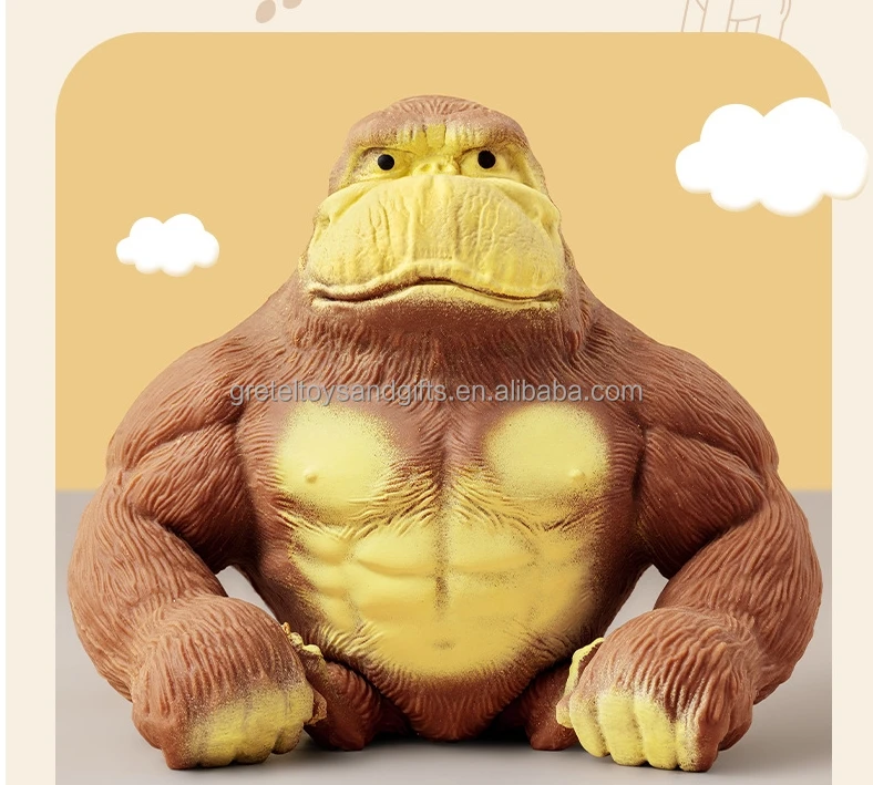 Gretel Toy Quality Memory Sand Stretchy Gorilla Explosion Pressure Relief Monkey Toy Stress Relieve Toy For Kids and Adult
