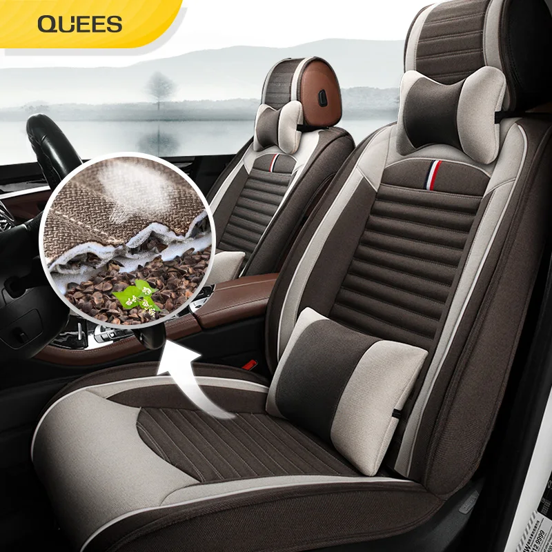 Quees China universal use high back water proof fabric seat covers car seats cover