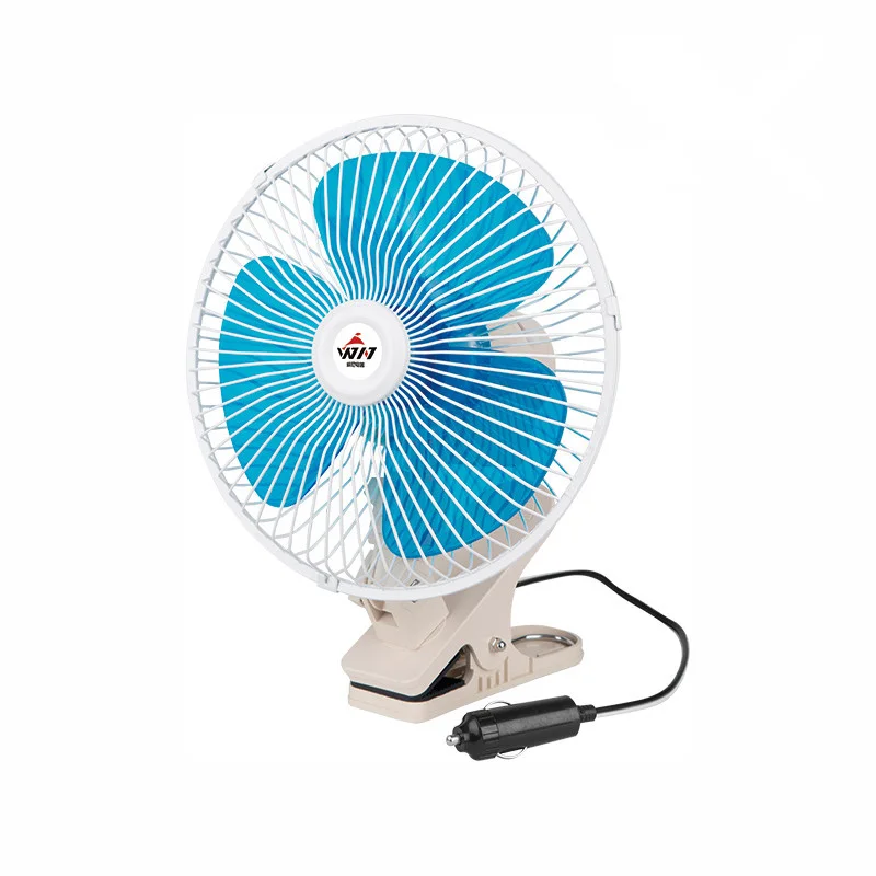 High Performance Car Fans 12V 24V DC Cooling Radiator Fan Motor Car Window Fans With Cigarette Lighter Plug