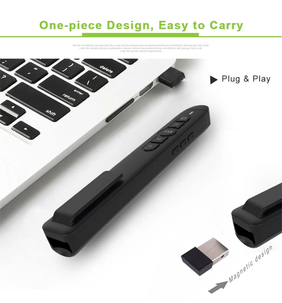  T5 слайдер Clicker 2 4G RF беспроводной Презентер с лазерной указкой дальность 20 м Пульт дистанционного управления 200 красный свет для Android Wins