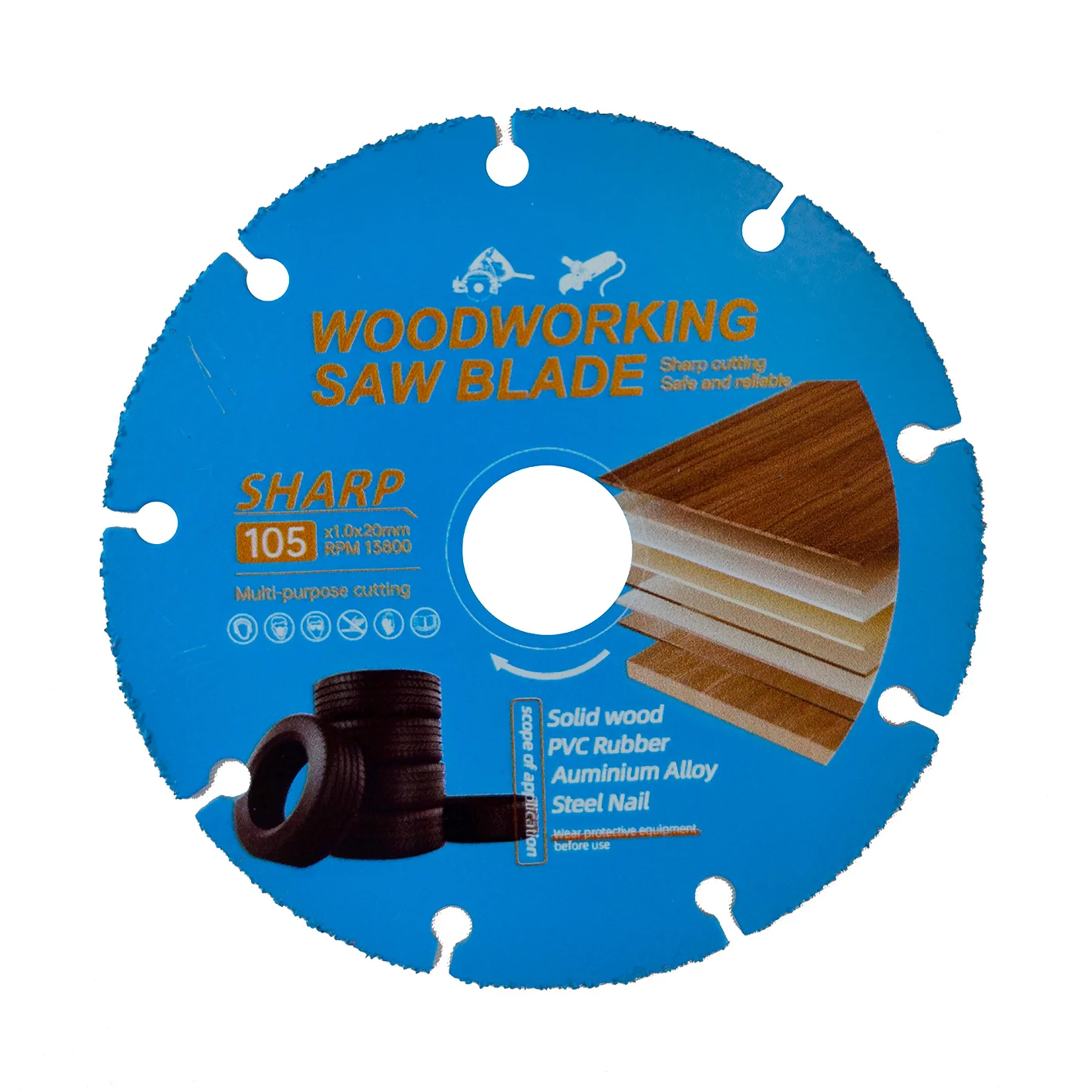 105 мм деревообрабатывающий специальный пильный диск из цельного дерева стальной гвоздь ПВХ режущий клинок Бог угловой шлифовальный станок Режущий Станок