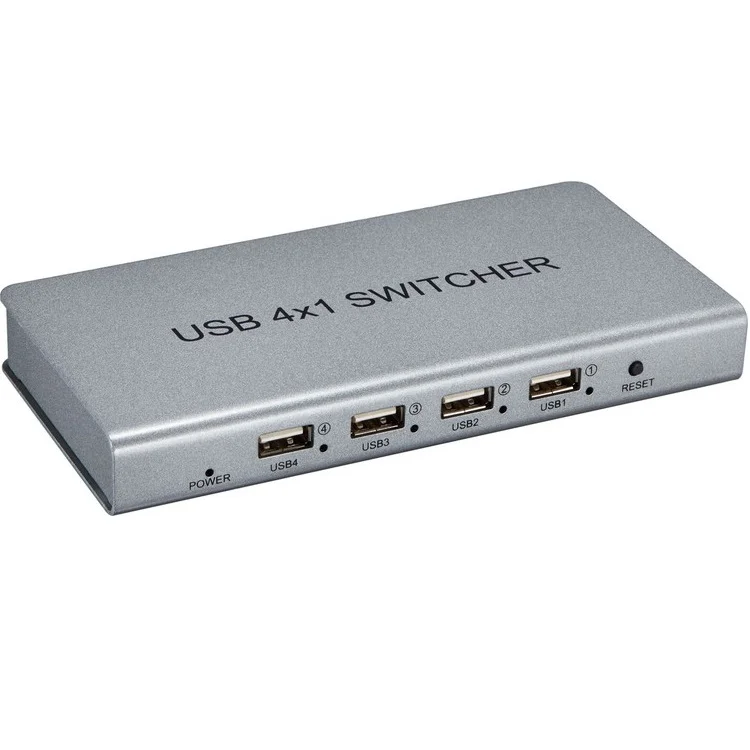 4 порта USB 2,0 Обмен Переключатель адаптер Коробка для ПК с Linux, MAC OS и Android системы