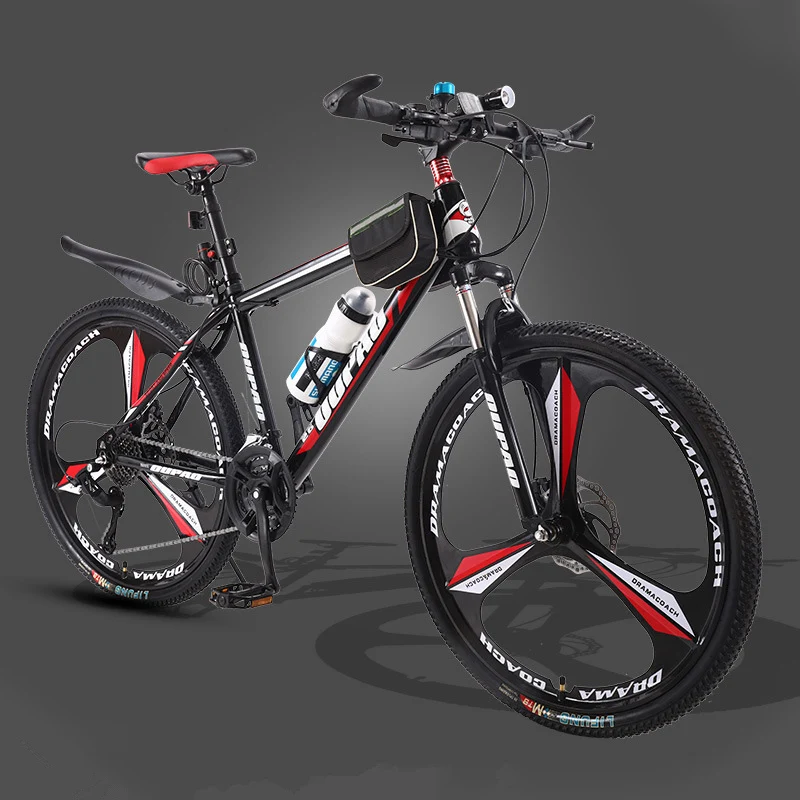 mountain bike cycle mtb 26 InchHigh-carbon steel Damping Mountain Bike 21 Speed Two-Disc Brakes Variable Speed Student Bicycle