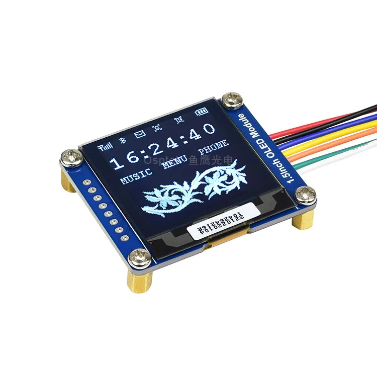 1.5 Inch 128x128 White OLED Display Module for Raspberry Pi or STM32 or Arduino