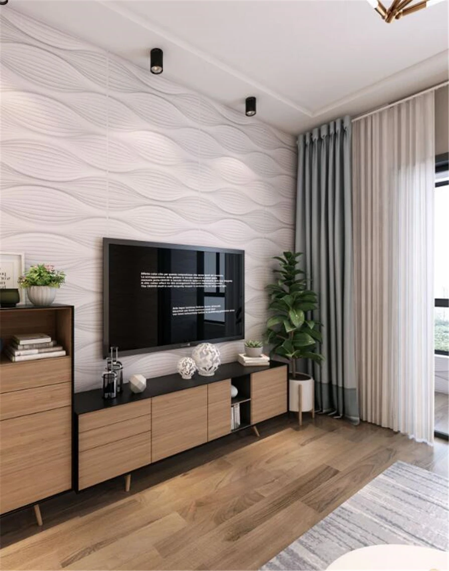 Rich Color Indoor Modern Wall Panel 3D For Interior Wall