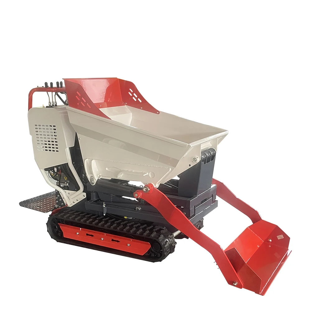 Free Shipping Dumper Crawler Dumper Truck Mini Tracked Dumper Hydraulic Diesel Mini Dump Truck Transporter
