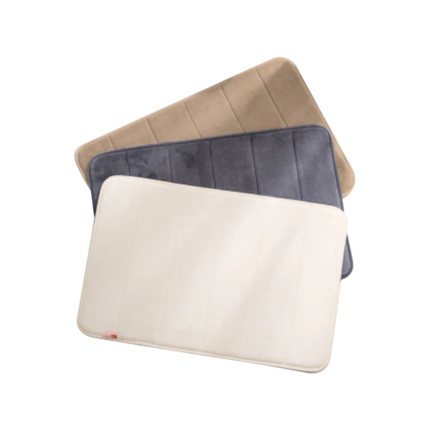 Direct Selling Luxury Bath Mat Different Colors Shaggy Memory Foam Bath Mat