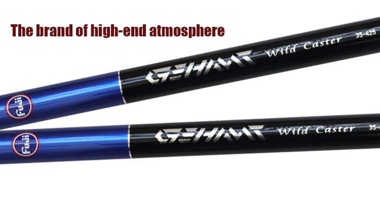 Wholesale high quality 4.2m 3-section pure carbon Fuji guides parts surf casting fishing rod