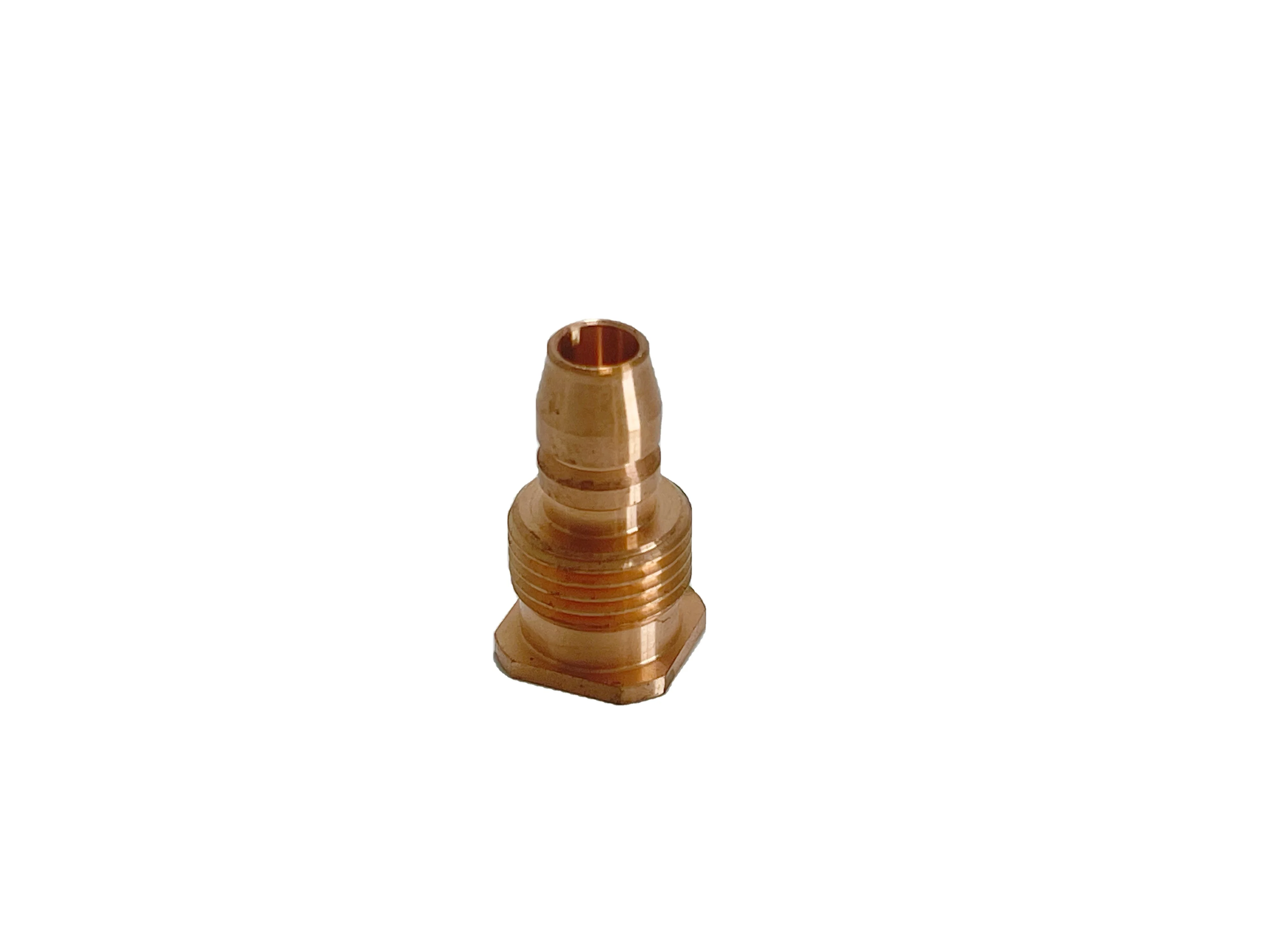 Custom precision cnc turn-mill machined Brass Shaft Plug Threaded Brass Rods brass cnc machining parts cheap cnc machining