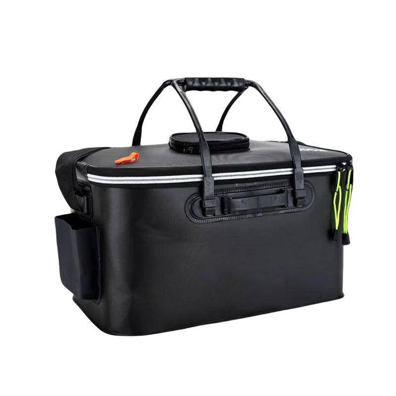 EVA fishing gear Custom Waterproof Bait Bucket Fish Box Multifunction Live Fish Bucket Fishing Bucket