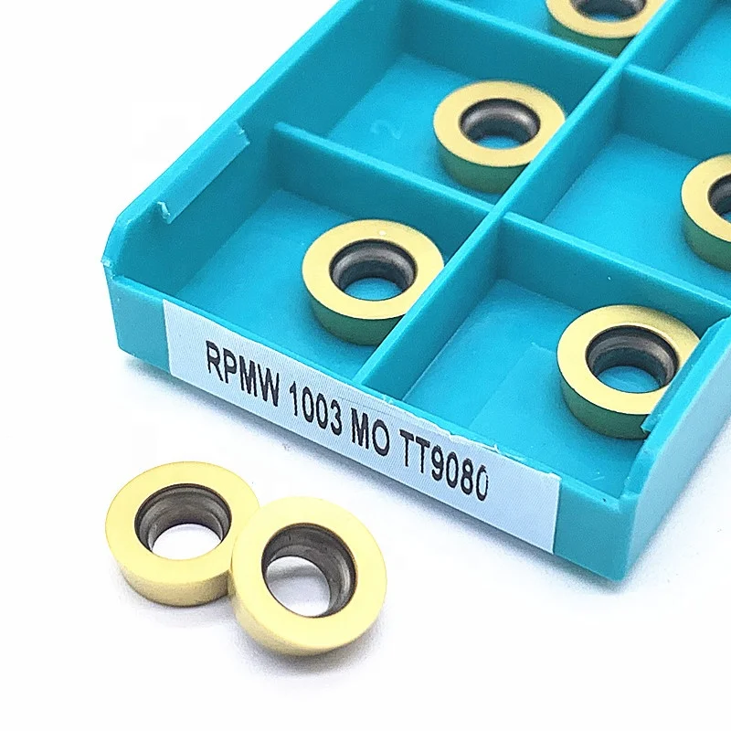 
RPMW1003 MO TT9080 Carbide Tool Indexable Insert CNC Milling Machine Turning Inserts For Tool Holder turning tool RPMW 1003 