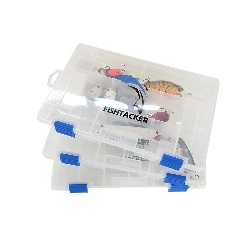 Plastic Storage Organizer Box with Removable Dividers Fishing Tackle Storage Tackle Boxes Plastic Box