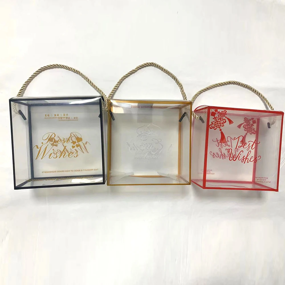 OEM Custom Gift Box Transparent Folding PVC PET Plastic Acetate Clear Packaging Box