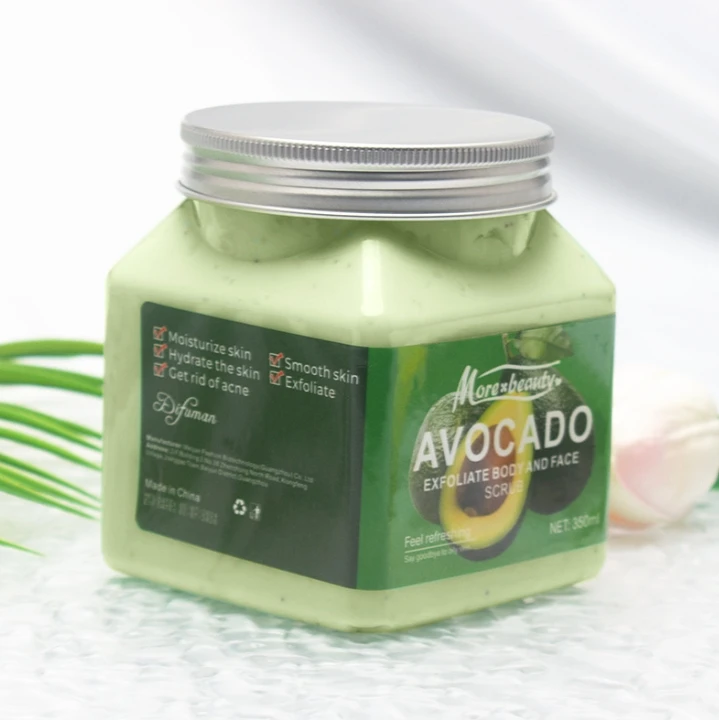 350ml Aloe Vera Facial Scrub Exfoliating Body Scrub Moisturizing and Nourishing Exfoliator Skin Care Exfoliating skincare