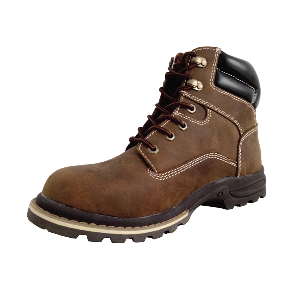 Support OEM ODM Service PU Leather Brand Smash Proof Rubber Army Safety Shoes Boots