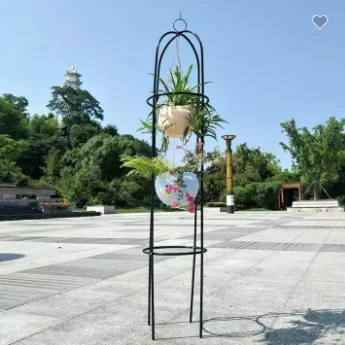 HANGZHOU L&Y Factory garden metal obelisk trellis for climbing plant and vines flowers support