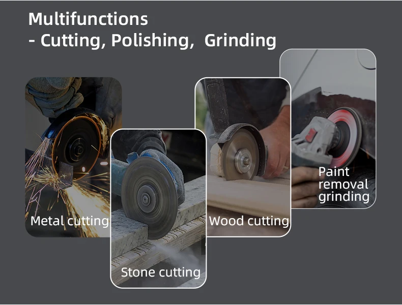 E9-1 16.8v mini angle grinder 76mm portable cordless grinder machine wood cutting machine metal electric polishing machine