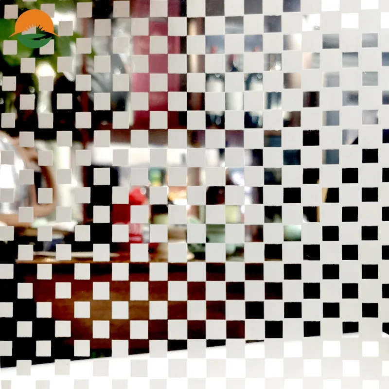 Custom frosted adhesive window door glass sticker