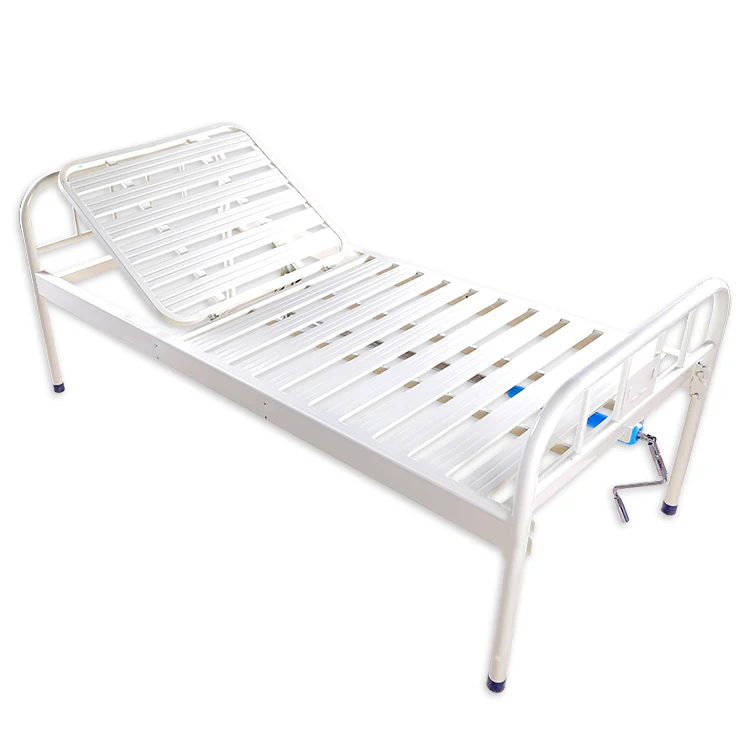 Adjustable manual 1Crank hospital beds Patient Medical Bed
