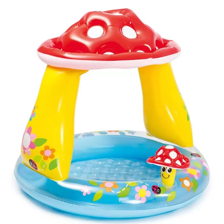 Intex 57114 Cross-border inflatable pool Children splashing mushroom awning bath tub for baby