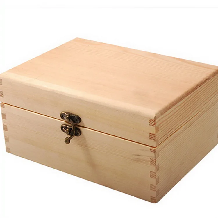 
 Шкатулка для ювелирных изделий из натуральной сосны с пользовательским логотипом  