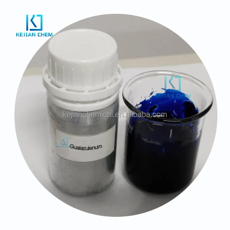  Cosmetic Raw Material 99% Guaiazulene CAS 489-84-9 Sample