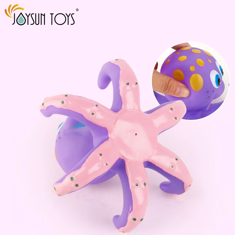 Floating Purple Octopus with 4 Hoopla Rings Interactive Bath Toy 2022