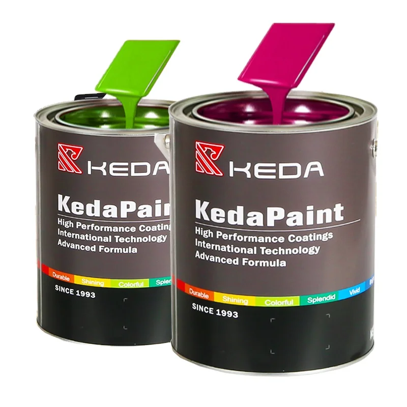Keda Varnish For Car High Solid Wholesale Price 1k Basecoat Auto Refinish Paint